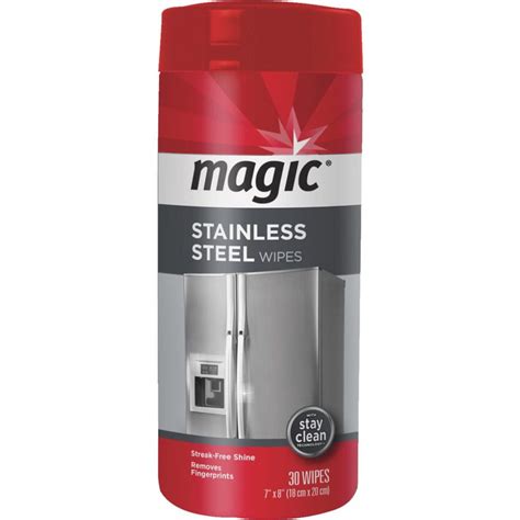Achieve a professional shine with magical steel cleaning wipes